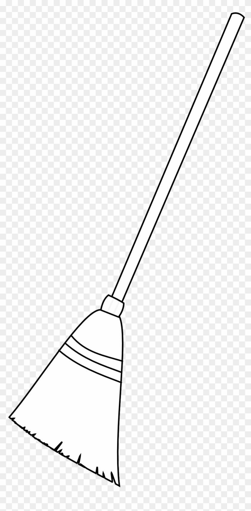 Clip Art Royalty Free Stock Broom Clipart Black And - Broom With Black Background - Png Download #286254