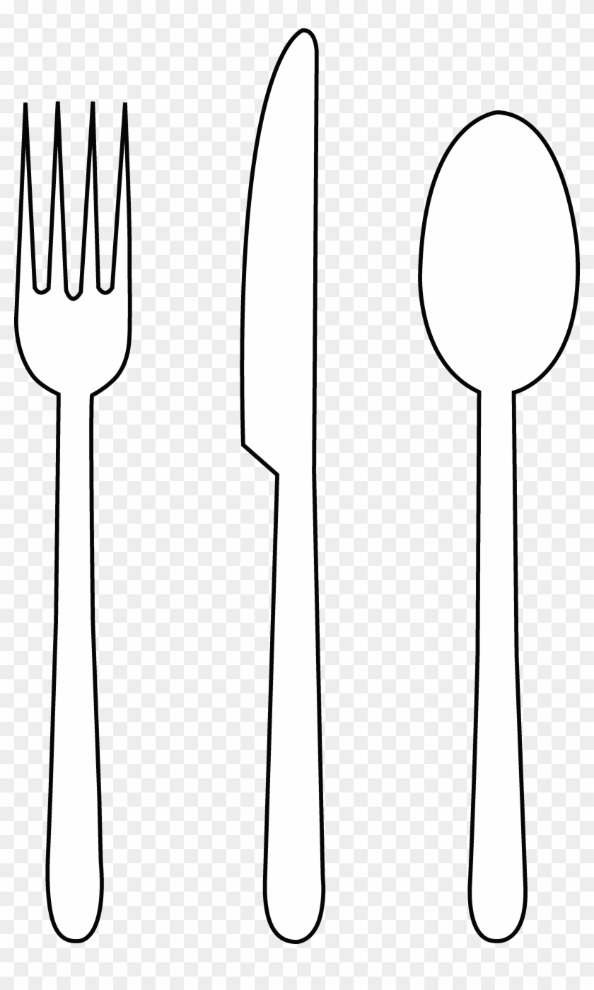 Spoons And Forks Isolated Obn - Fork And Knife Clipart White - Png Download #286488