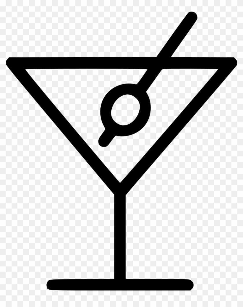 Drink Svg Png Icon - Cocktail Png Minimal Clipart #286795