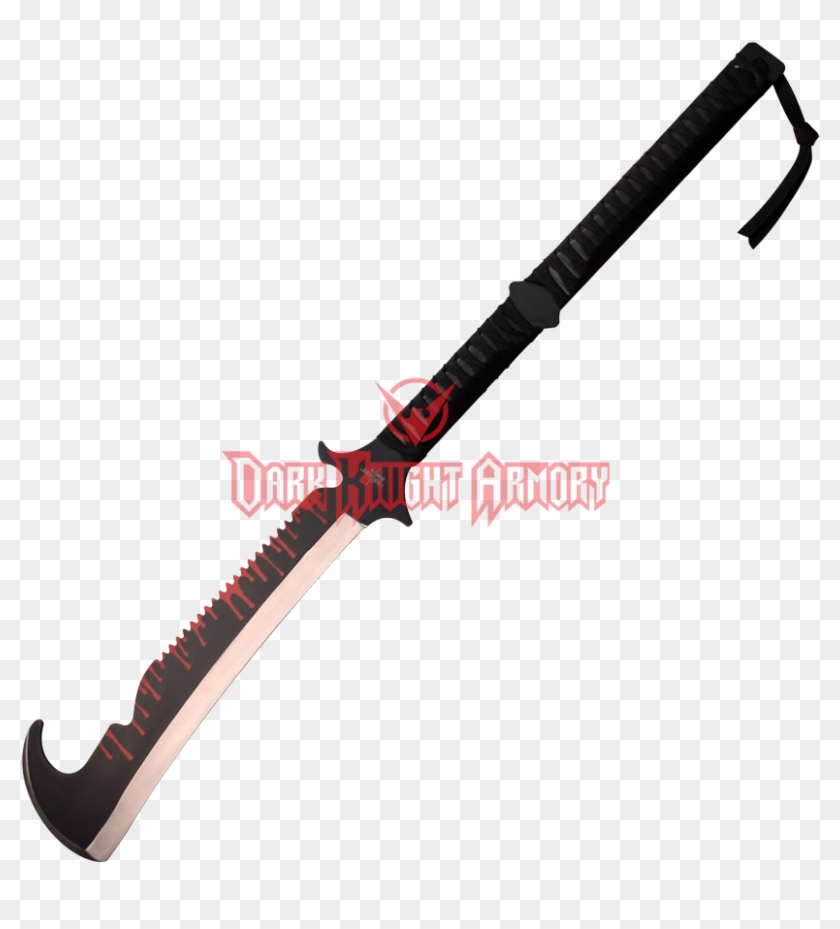 Blood Drip Hooked Fantasy Short Sword - Fantasy Short Swords Clipart #286876