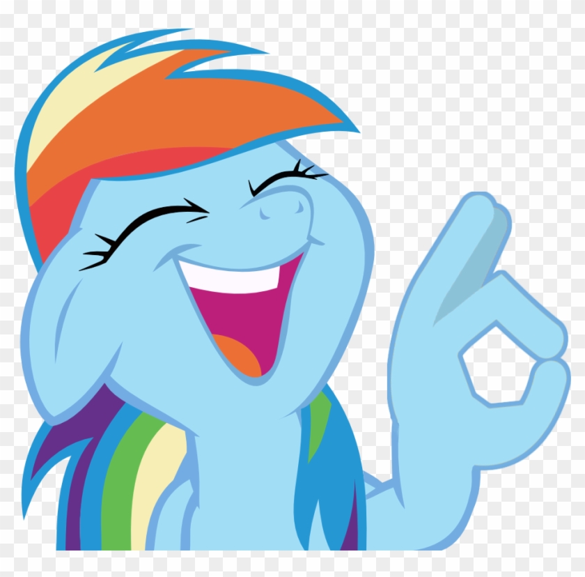 Emoji, Friendship Is Magic, Laughing, Meme, Ok Hand - 6ix9ine My Little Pony Clipart #286937