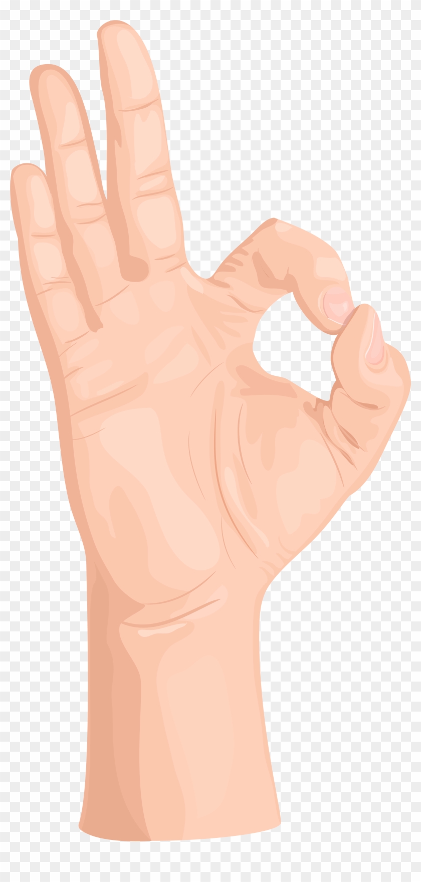 Free Png Download Ok Hand Gesture Clipart Png Photo - Transparent Ok Hand Png