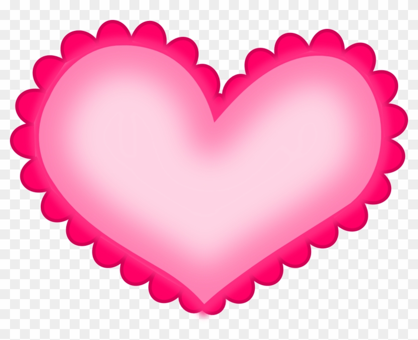 Hot Pink Heart Png Hd - Valentines Heart Clipart Transparent Png #287323