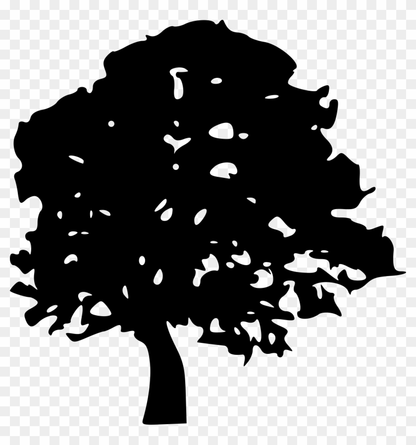 Tree,tree Silhouette,tree Trunk,tree Branches,free - Cartoon Black And White Trees Clipart