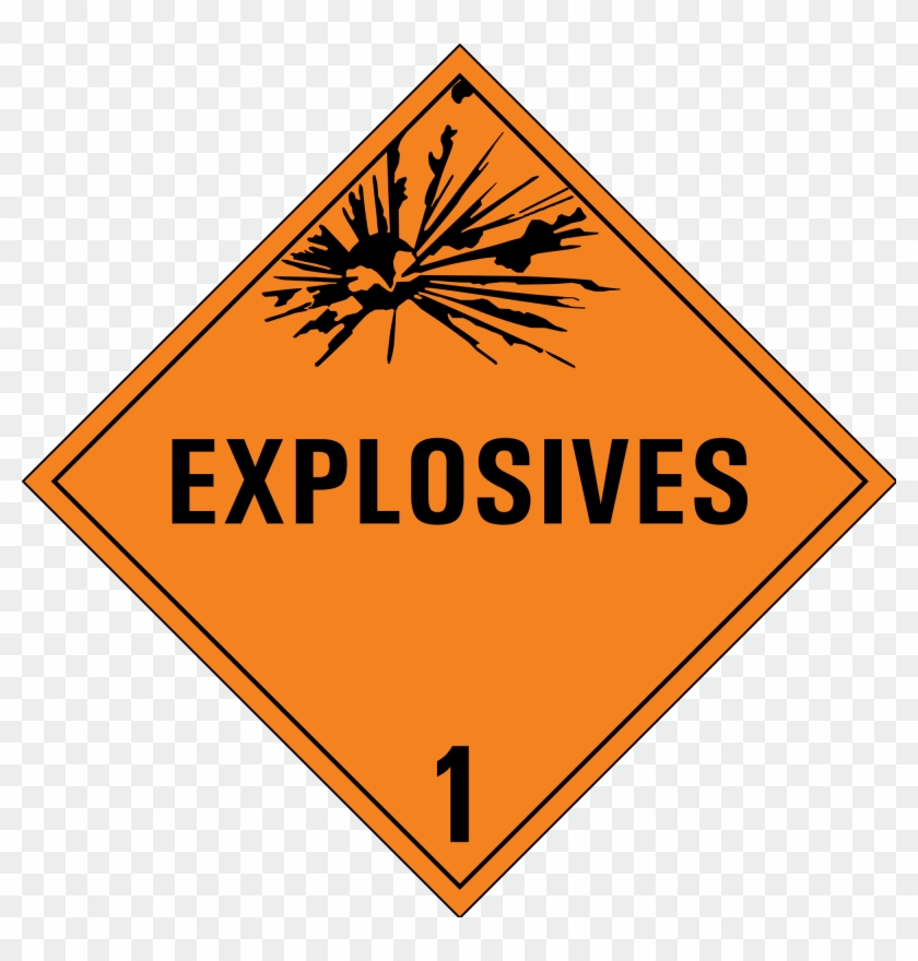 1.1 D Explosive Label Clipart #287402