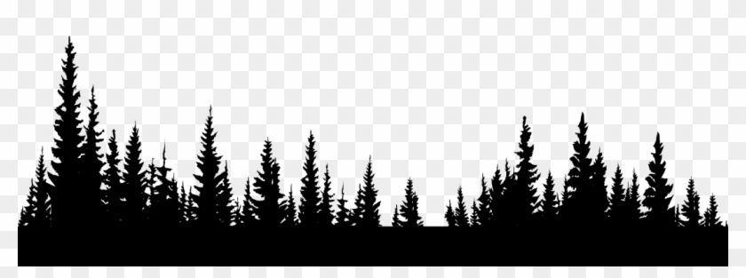 Ftestickers Sticker - Black And White Forest Png Clipart #287478