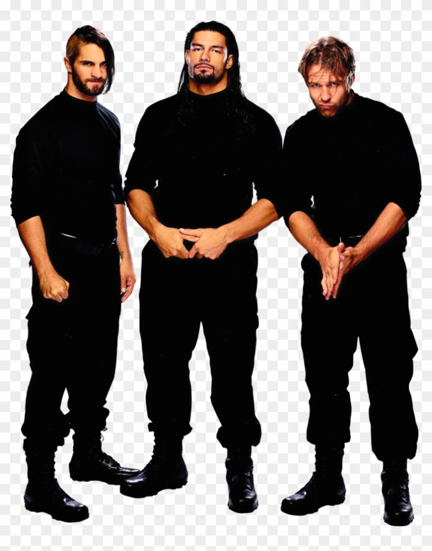 Seth Rollins, Dean Ambrose And The Cousin Of The Rock - Roman Reigns The Shield Wwe Clipart