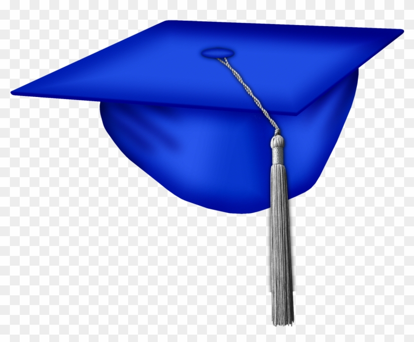 Dark Blue Graduation Cap Kiss - Blue Graduation Hat Png Clipart #287792