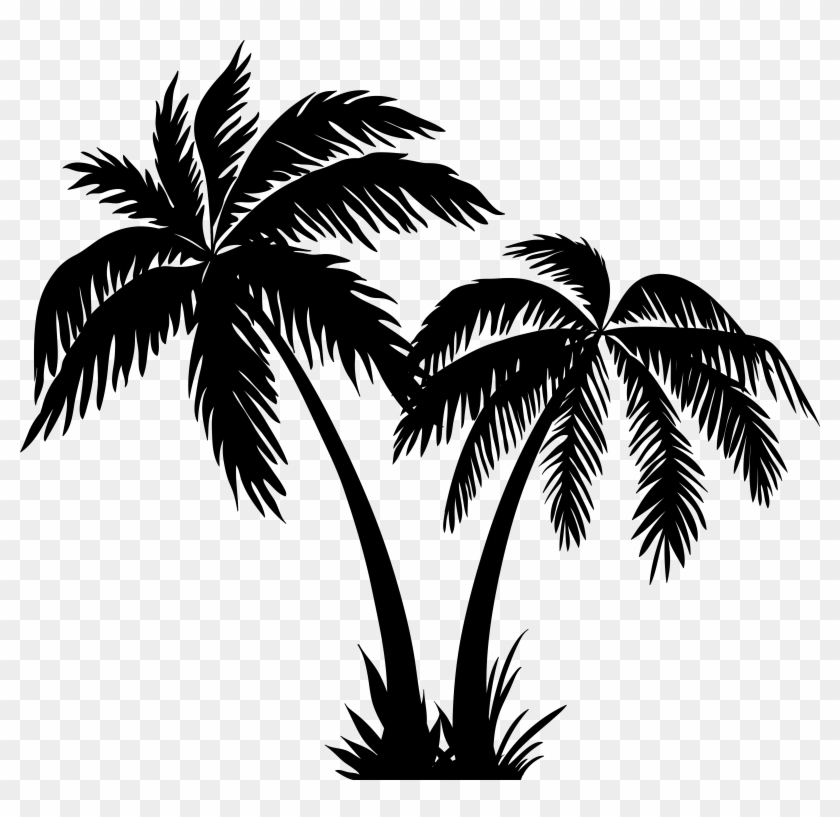 Palms Silhouette Clip Art Png Image Transparent Png