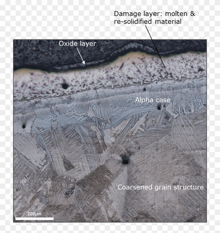 Micro Section Of Slm Ti6al4v After Pwt (credit Esa) - Aerial Photography Clipart