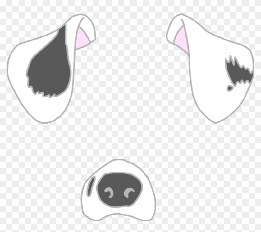 Snapchat Dog Filter - Cartoon Clipart