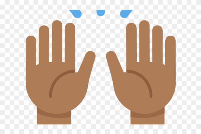Hand Emoji Clipart Circle Hand - Emoji Mãos Pra Cima - Png Download
