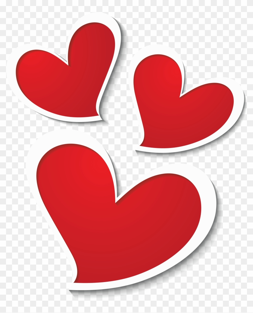 Three Hearts Decor Png Clipart Picture - Sweetheart Png Transparent Png #288463