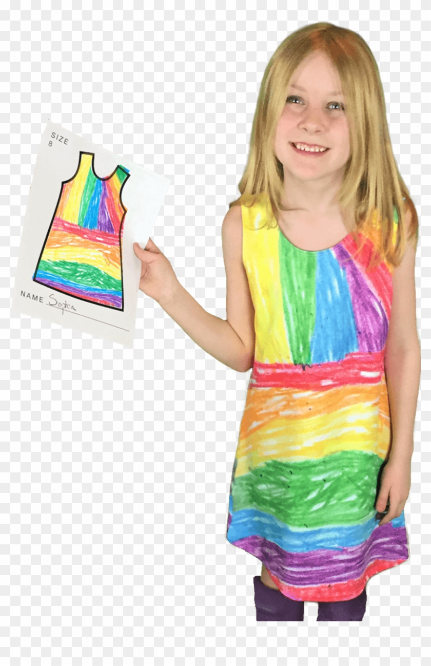 Kids Design Their Dresses Hands On - Dresses On Apps Drawing Clipart #288760