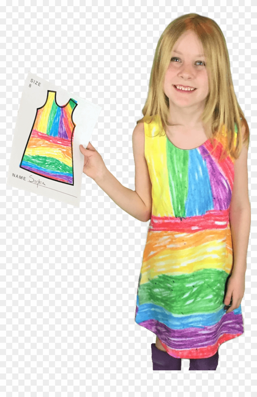Kids Design Their Dresses Hands On - Dresses On Apps Drawing Clipart
