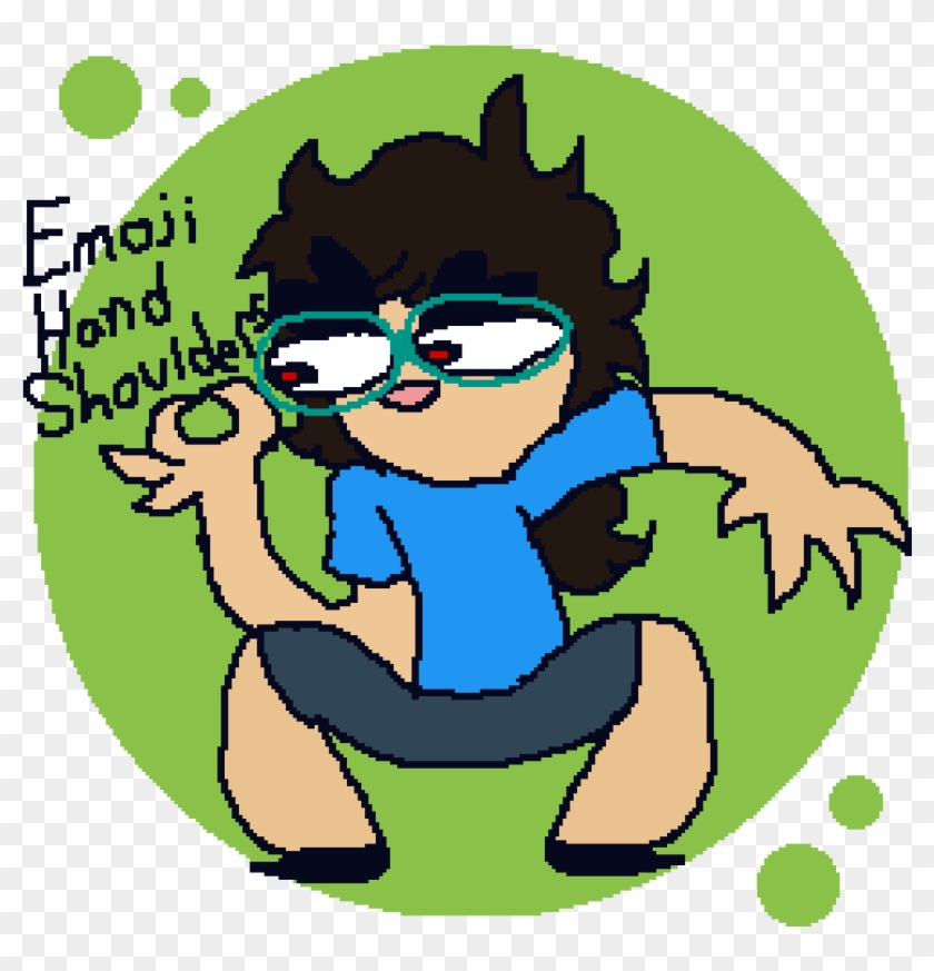 Emoji Hand Shoulders - Cartoon Clipart
