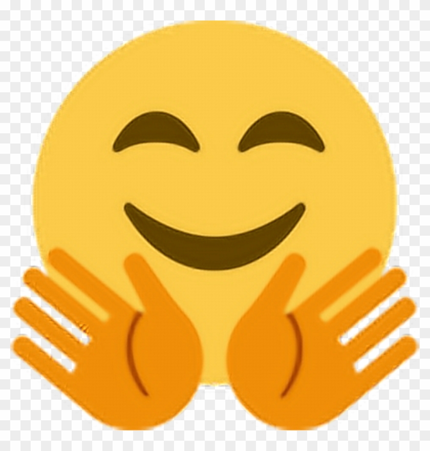 1024 X 1024 6 - Hug Emoji Twitter Clipart