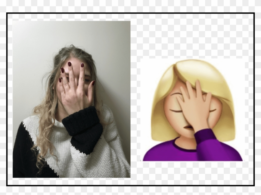 Free Png Download Emoji Girl Hand On Face Png Images - Blond Emoji Clipart #289213