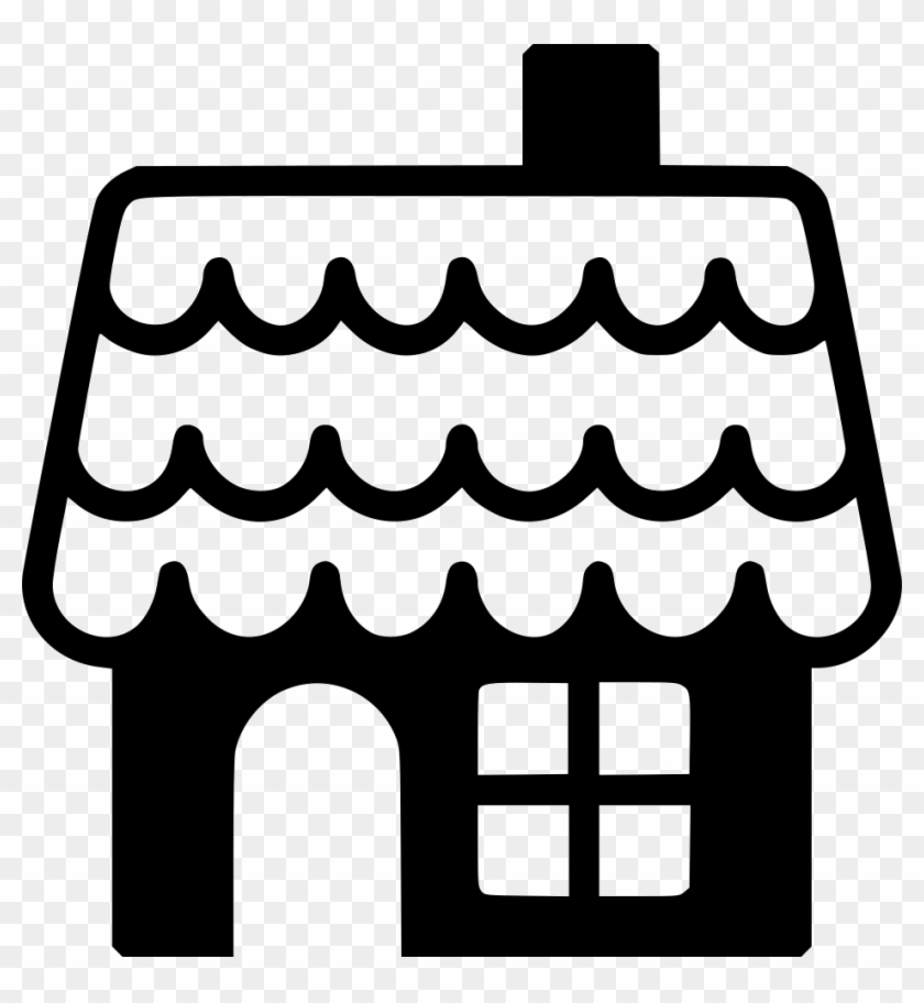 House Png Icon Free - Gingerbread House Svg Free Clipart #2800806