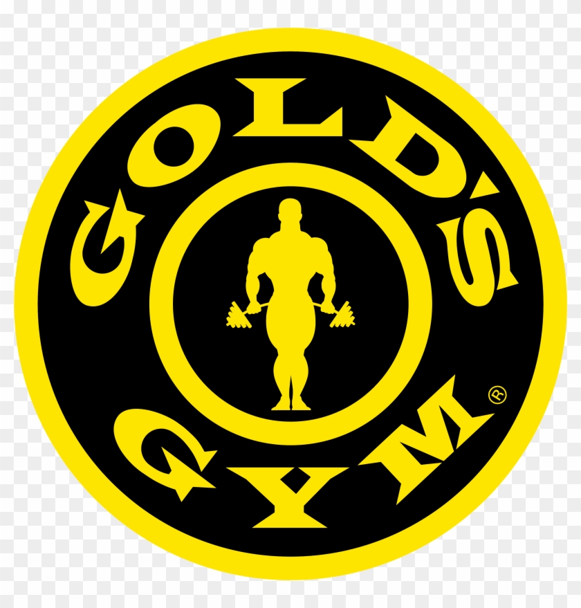 Gold's Gym Logo, Black-yellow - Golds Gym Clipart #2800975