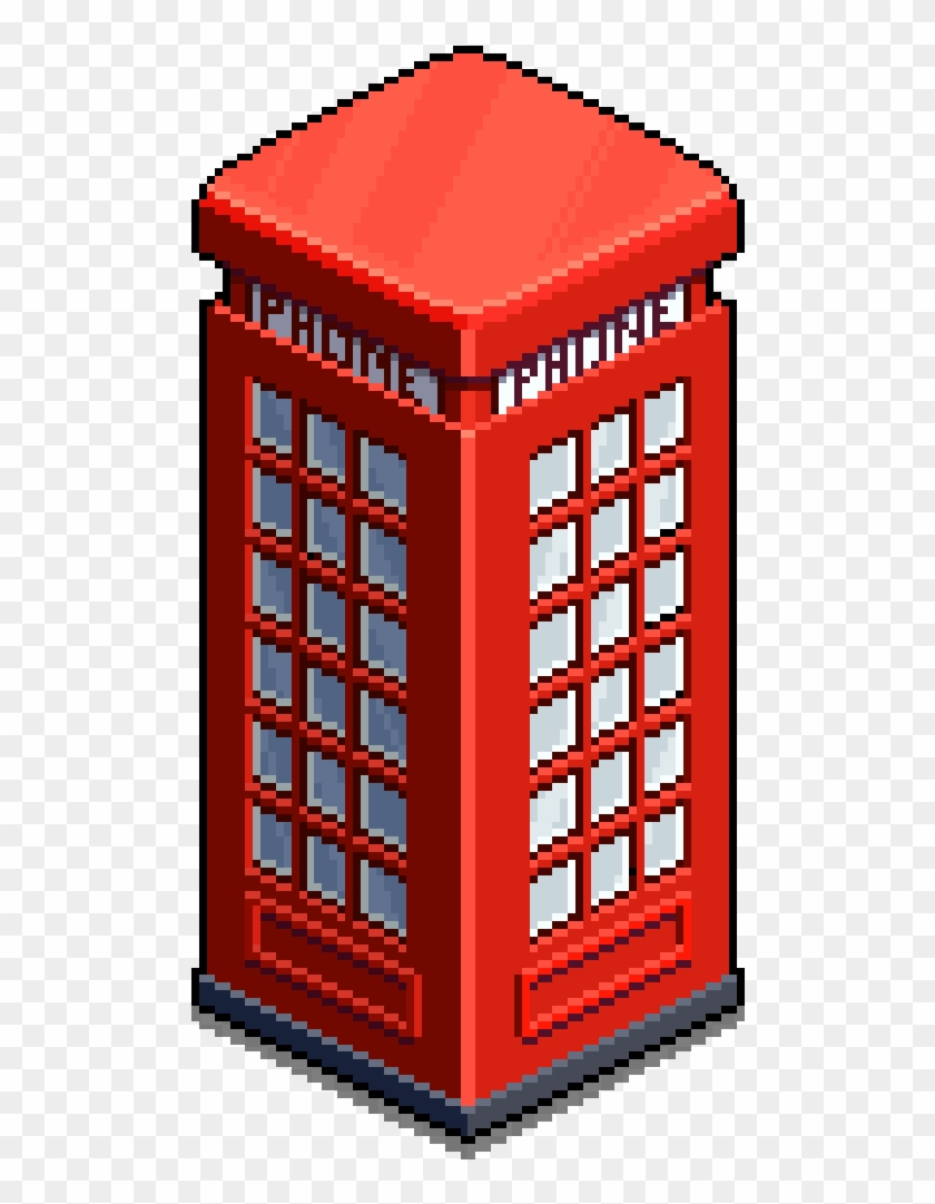 Red Phone Booth Clipart #2801534