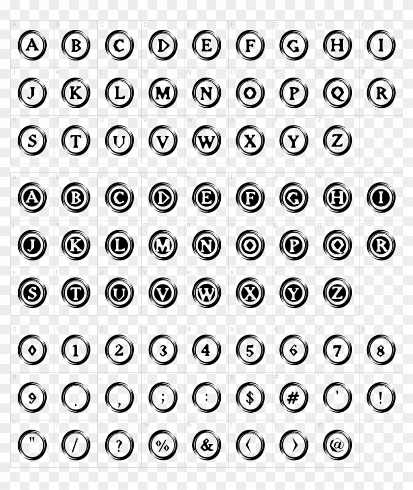 Font Characters - Elevator Buttons Clipart #2801879