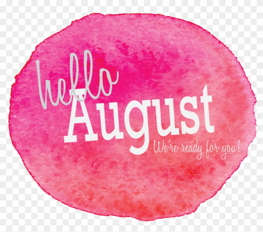 Hello August Images With Nature Background, August - Calligraphy Clipart #2802200