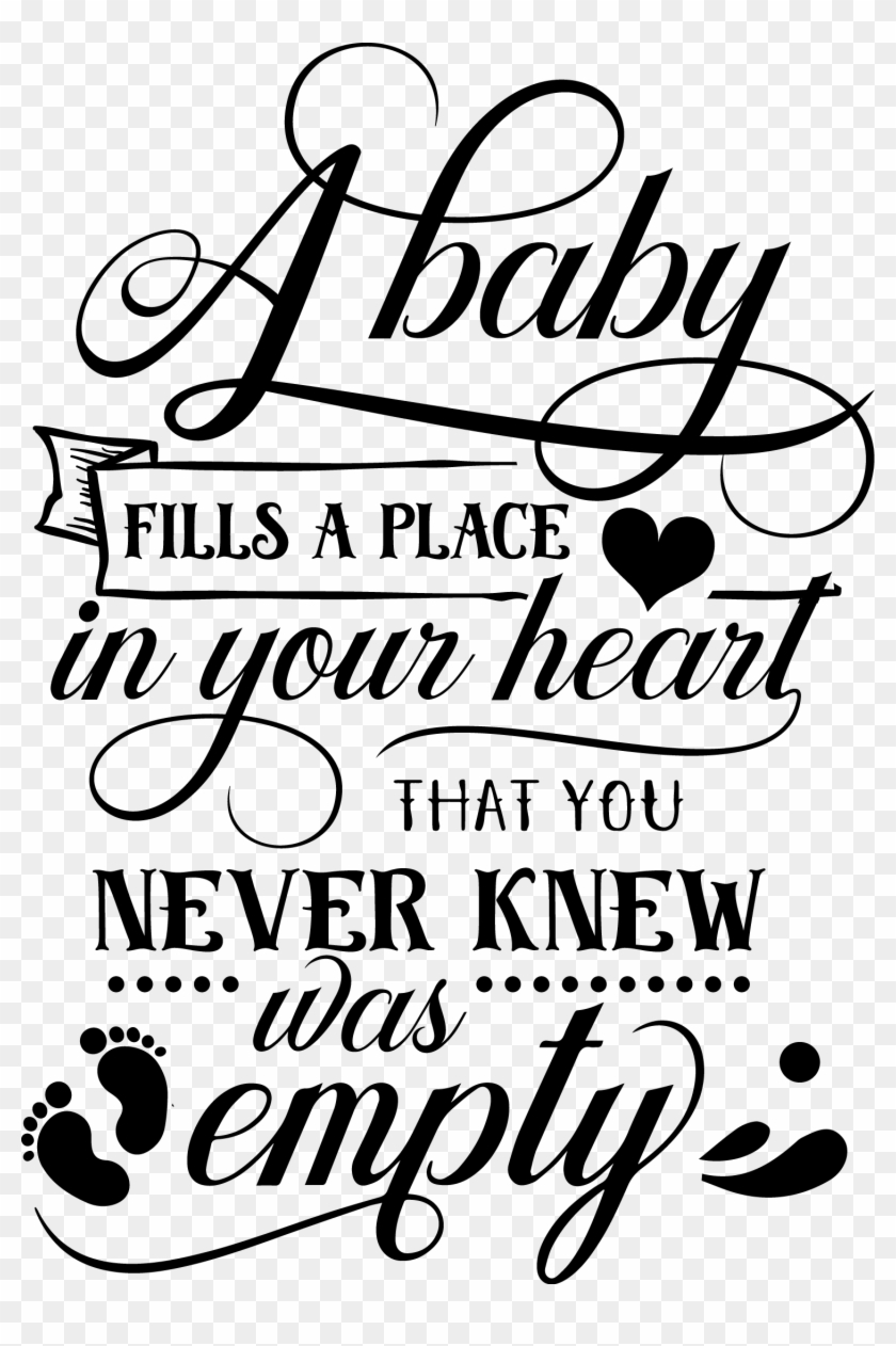 Grandpa Svg Silhouette Cricut - Baby Fills A Place In Your Heart Clipart #2802342