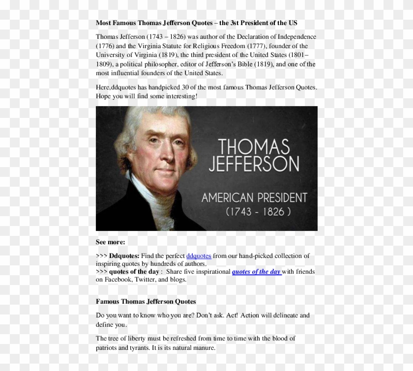 Pdf - Thomas Jefferson Clipart
