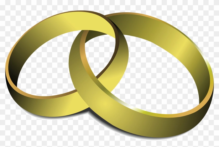 Wedding Rings Clipart Png - Wedding Rings Cartoon Transparent #2802879
