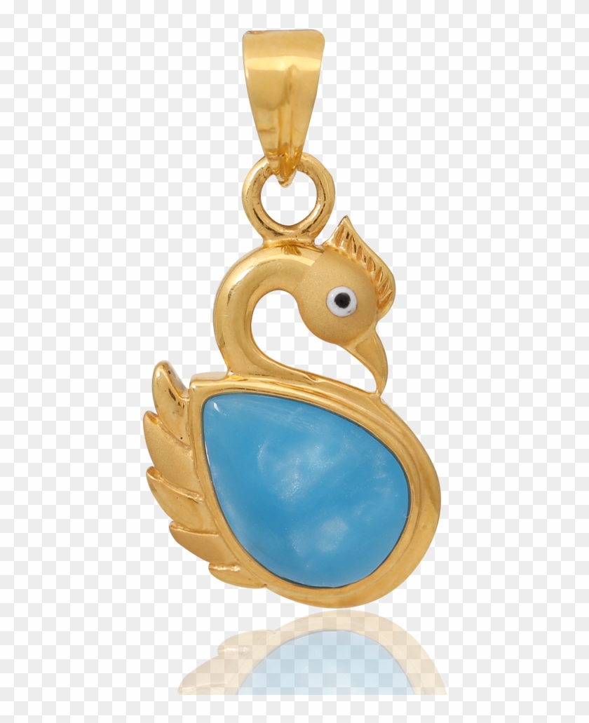 Graceful Swan Gold Pendant - Pendant Clipart