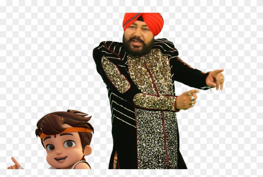King Of Punjabi Pop, Dalermehndi Sings The Anthem Song - Daler Mehndi Sings Song For Chhota Bheem Film Clipart #2803757