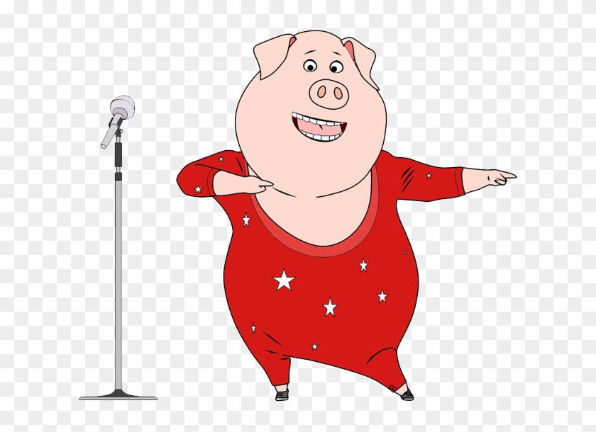 Clipart Sing - Sing Pig Clip Art - Png Download