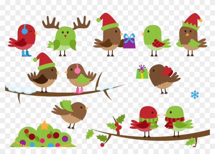 Christmas Birds Png Image Transparent Background - Christmas Bird Clipart #2804304