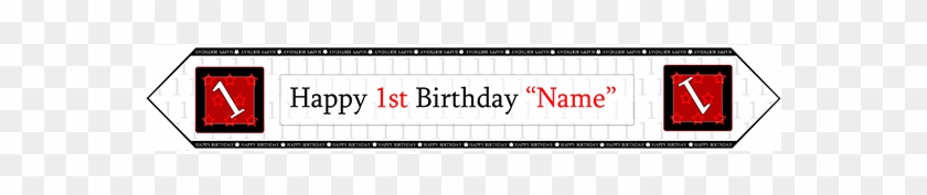 1st Birthday Red Table Banner Party Supplies - Happy 79th Birthday Banner Clipart