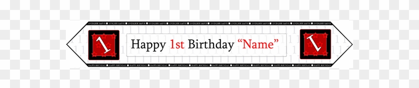 1st Birthday Red Table Banner Party Supplies - Happy 79th Birthday Banner Clipart #2804687