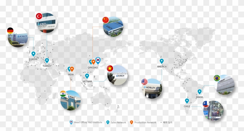 We Now Have Subsidiaries Located In The Us, Germany, - Map Clipart