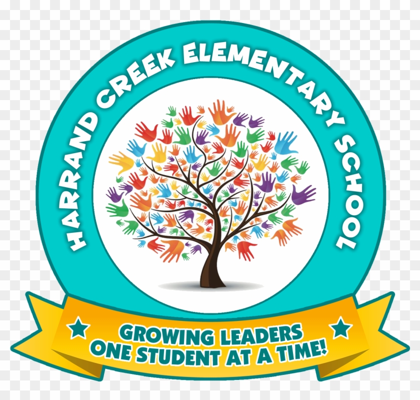 Harrand Creek Elementary - Arbol Con Manos De Colores Clipart