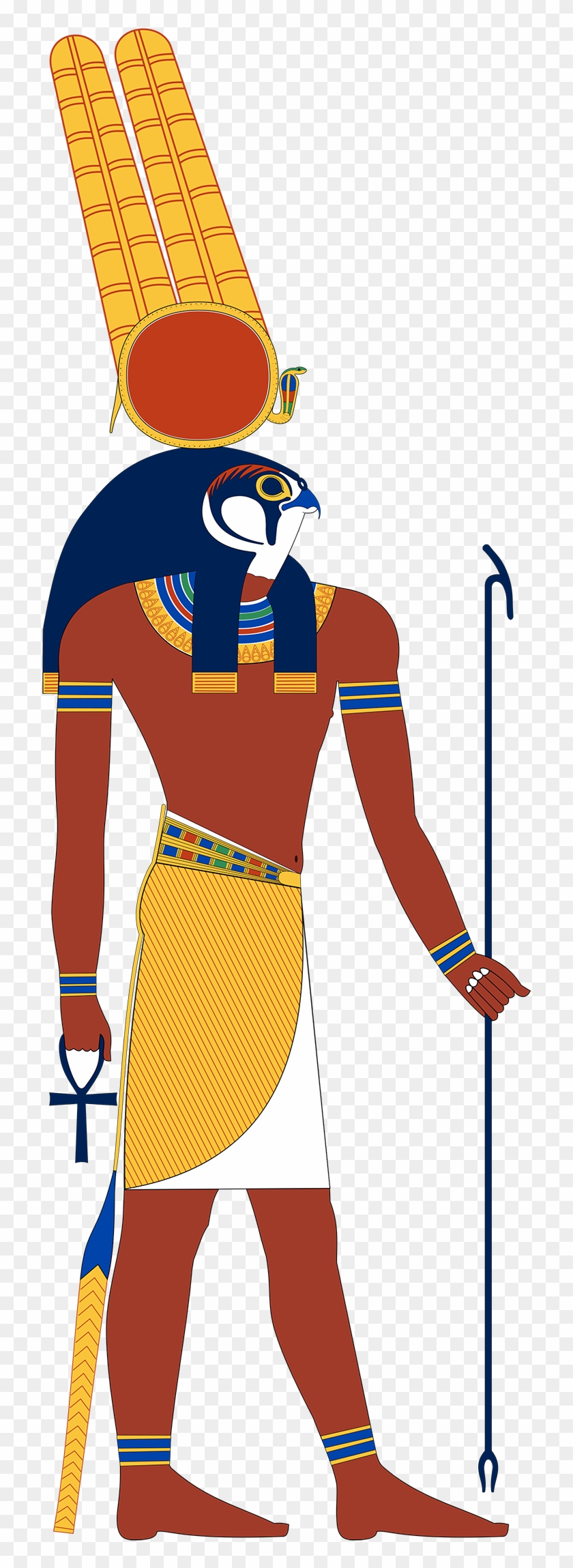 Egyptian War God Montu - Atum Egyptian God Clipart