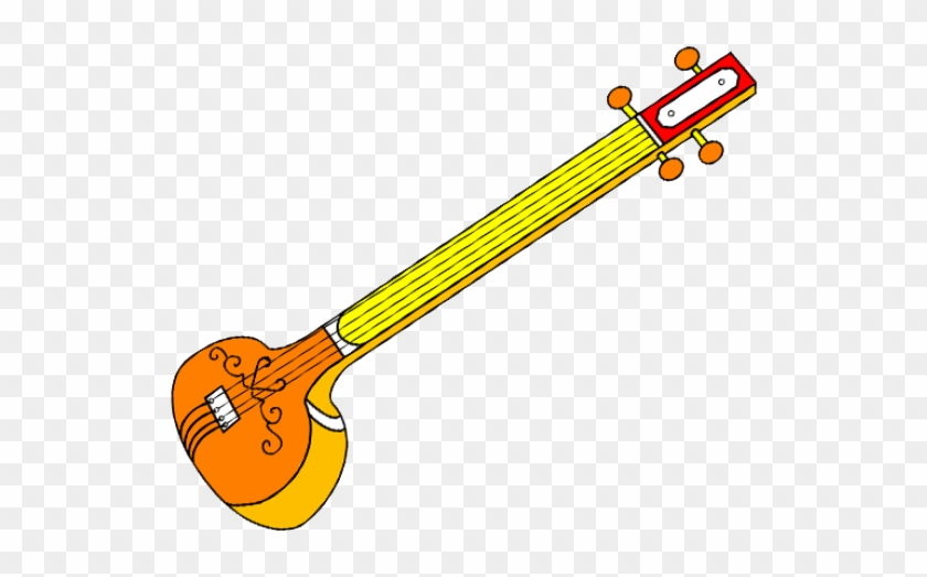 Sitar Drawing Clipart #2806217