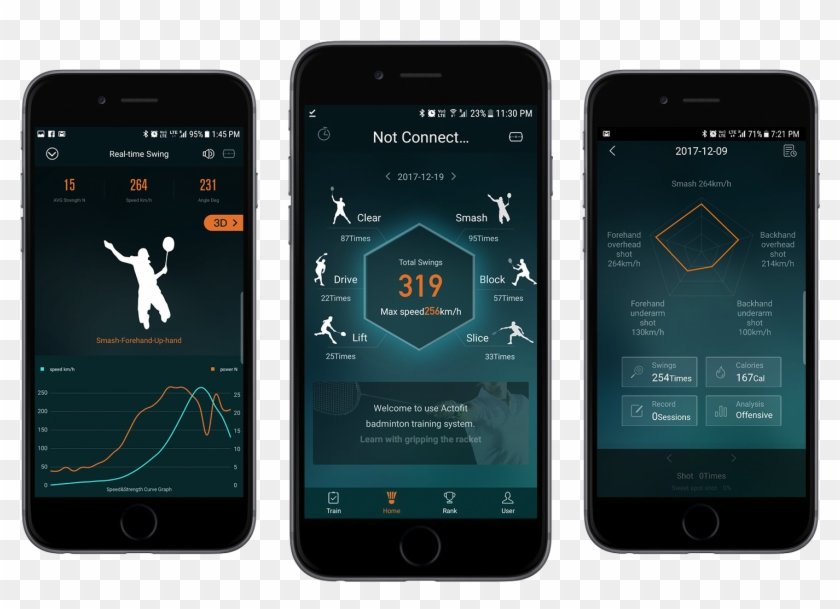 Badminton Sensor, Actofit Badminton Tracker - Samsung Galaxy Clipart #2806219