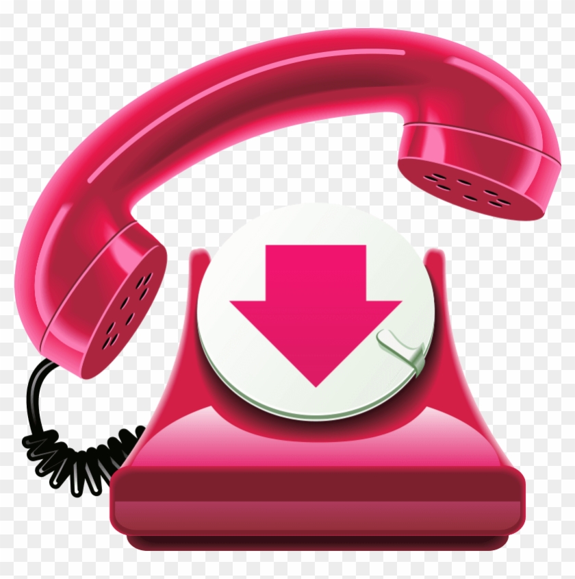 3d Telephone Icon Pn - Vector Clipart