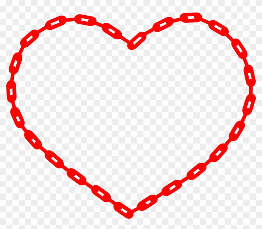 Heart Red Chain Love Scenery Png Image - Flor De Lis Scout Png Clipart #2806428