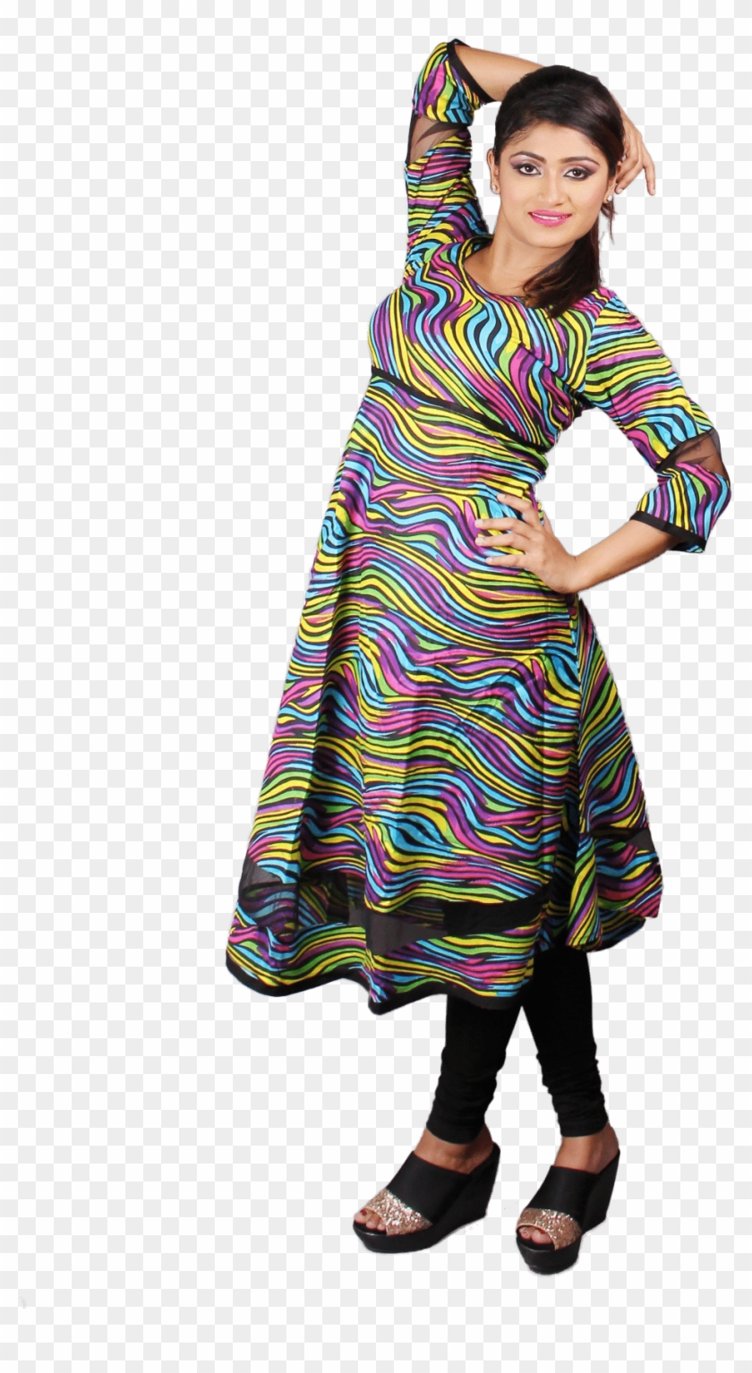 Casual Wear Rayon Kurti - Girl Clipart #2806728