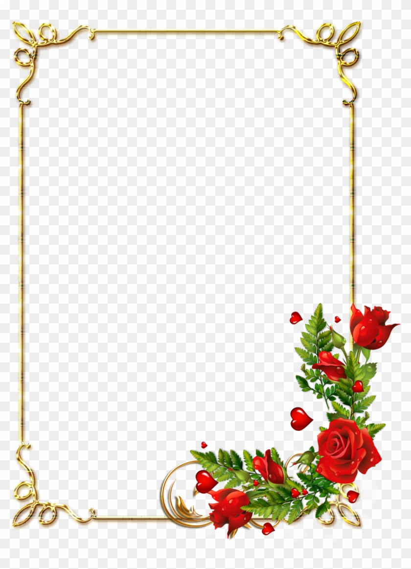 Frames Png, Borders And Frames, Page Borders, Frame - Borders Flowers Design Free Clipart #2807123