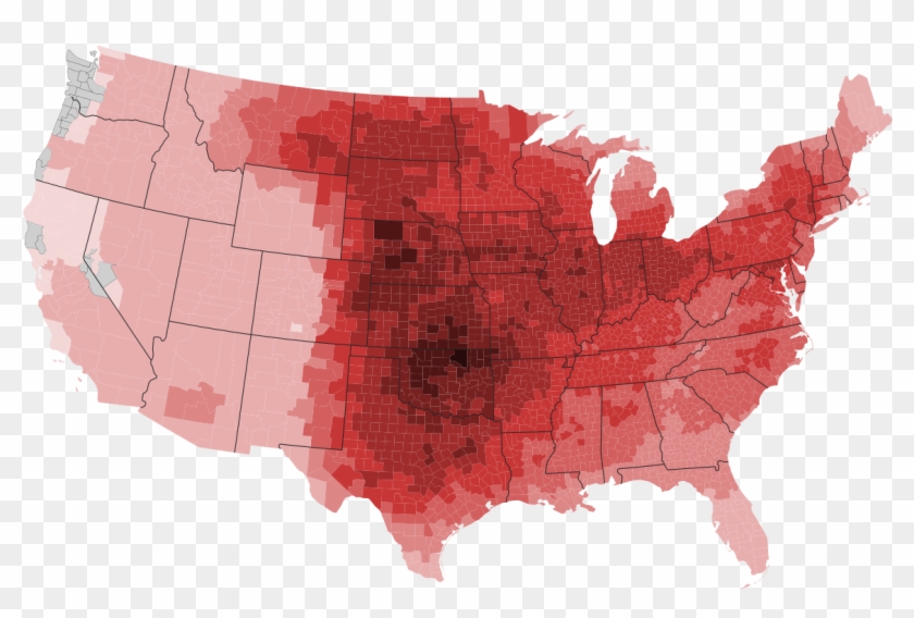 Severe Thunderstorm Risk Map Clipart #2807132