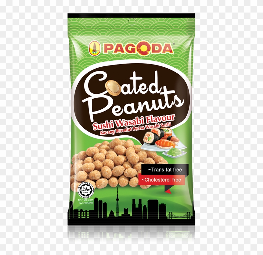 Coated Peanuts - Pagoda Coated Peanut Chicken Flavour 70g Clipart #2807173