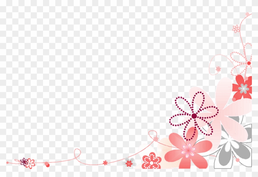 Pink Flower Background Png - Pink And White Flower Png Clipart #2807738