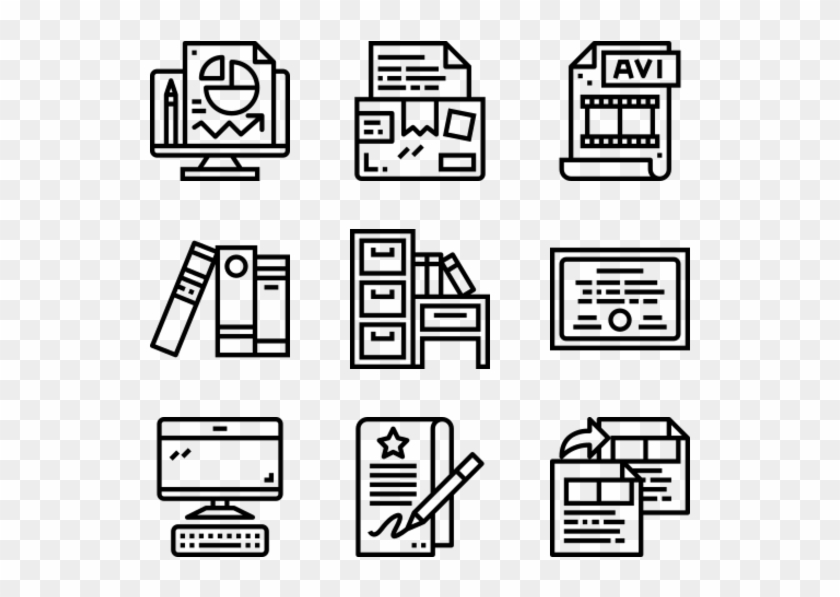 File And Document - Iconos Academia Clipart #2808376