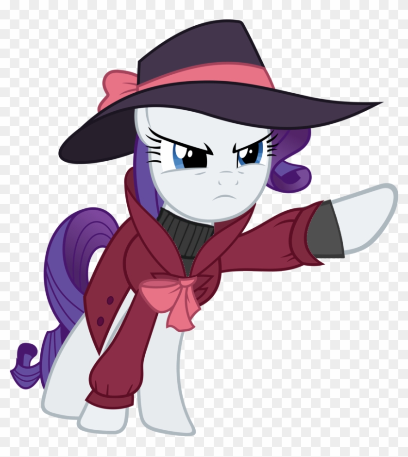 Beatnik Rarity, Clothes, Combined, Combo, Detective - My Little Pony Detective Clipart